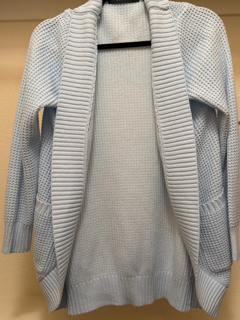 ZESICA Open-Front Knit Cardigan S